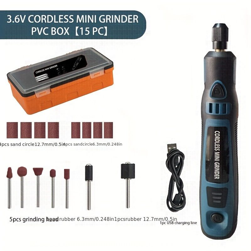 Mini Cordless With 3.6v Li-ion Battery, 3 Rotation Speed, Portable Usb  Charging, Multi-purpose Power Rotary Tool With Accessories For Grinding,  Cutting, Sanding, Carving, Polishing, Drilling, Diy Creations - Temu