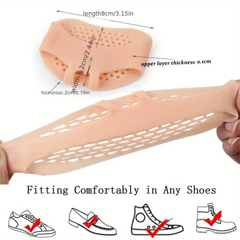 silicone metatarsal pads breathable cushion fixed foot pad the ultimate foot care tool details 7