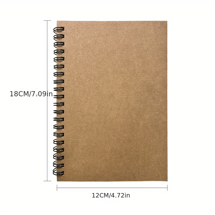 Spiral Coil Paper Notebook Blank Inner Notebook School - Temu