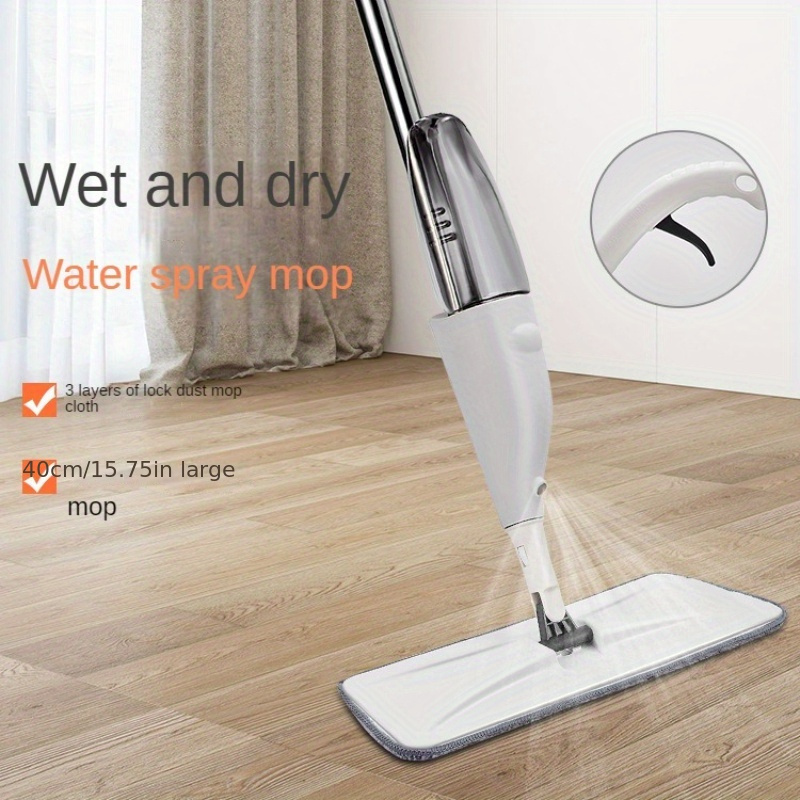 

2-in-1 Spray Mop With Reusable Pads - Cleaning, Disinfection In Kitchens, Bedrooms, And Living