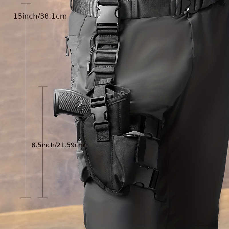 Military Tactical Hand Gun Drop Leg Thigh Pistol Holster Right