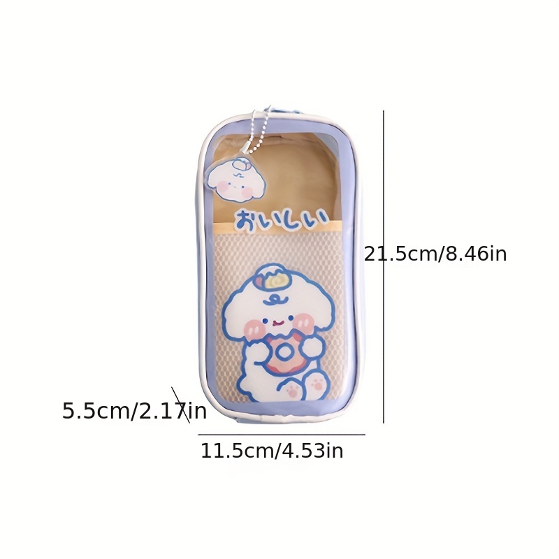 Cute Bunny Bear Pencil Case Large Capacity Pouch For College - Temu