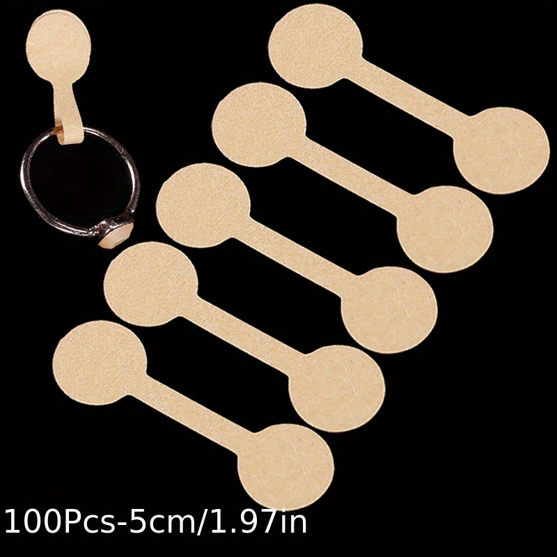 100Pcs Jewelry Price Stickers Tags Self Adhesive Blank for Necklace Earring  Bracelet Labels Packaging Supplies Small