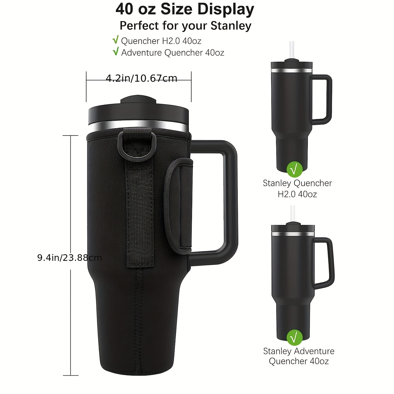 Neoprene Insulator Sleeve for Stanley Quencher