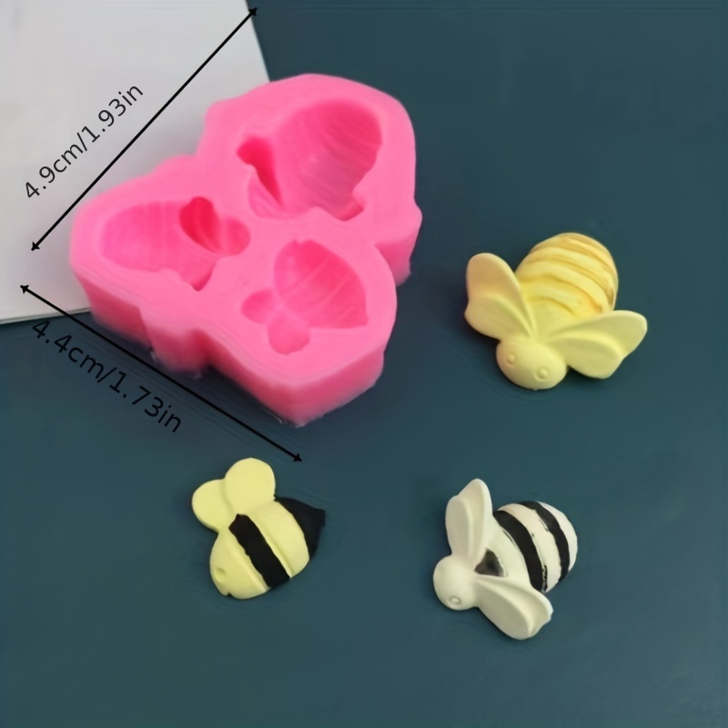 Cute Honey Bee Fondant Mold 3d Silicone Honeycomb Candy Mold - Temu