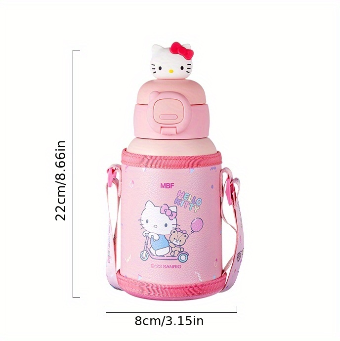 Hello Kitty Thermos Cup simpatica bottiglia d'acqua portatile tazza  sottovuoto tazza rimbalzante tazza per bicchieri in acciaio inossidabile  tazza per acqua termica regali