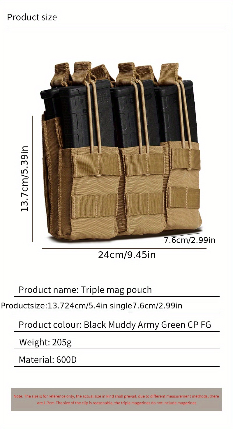 Bolsa Molle Simple/doble Apertura Superior M4 M14 M16 Ar15 - Temu