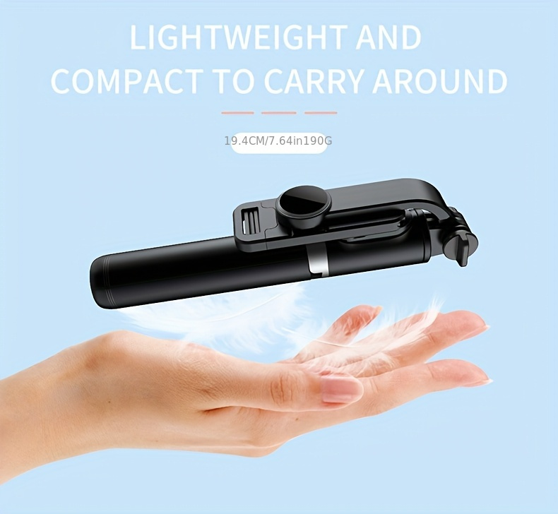 40-inch Extendable Phone Selfie Stick, Professional Floor Stand Designed for Live Streaming with Wireless Remote Control Smartphone Tripod, 360° Rotatable, Stable Anti-Shake Handheld Monopod Perfect for Travel and Outdoor Vlogging and Broadcasting, Suitable for iPhone/Android Smartphones