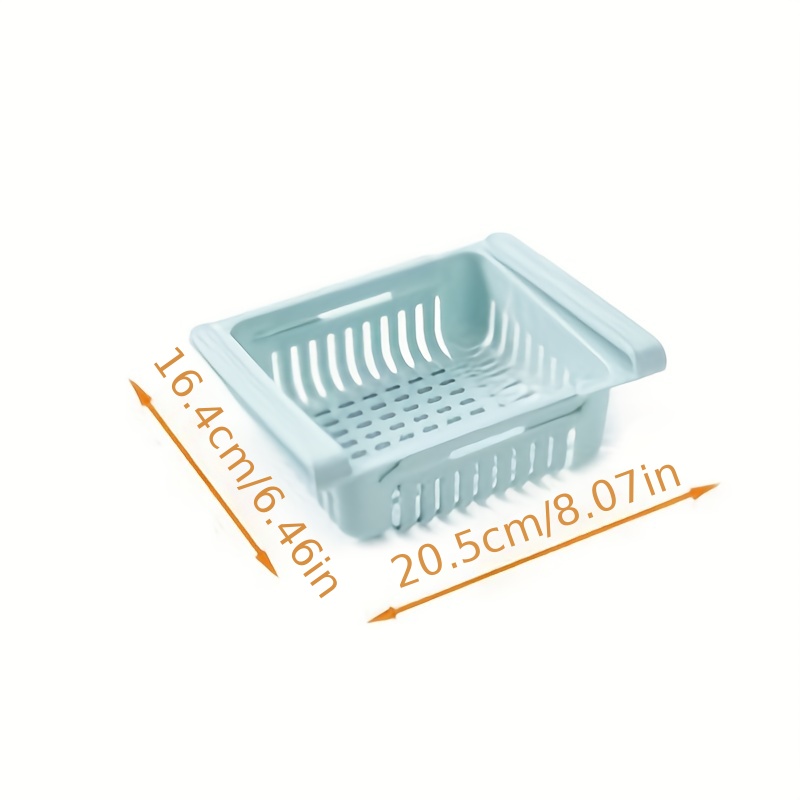 1pc Organizador De Cajón De Nevera, Caja De Almacenamiento Retráctil Para  Refrigerador, Contenedores Extraíbles, Soporte De Estante De Nevera Para  Caja De Almacenamiento - Temu Spain