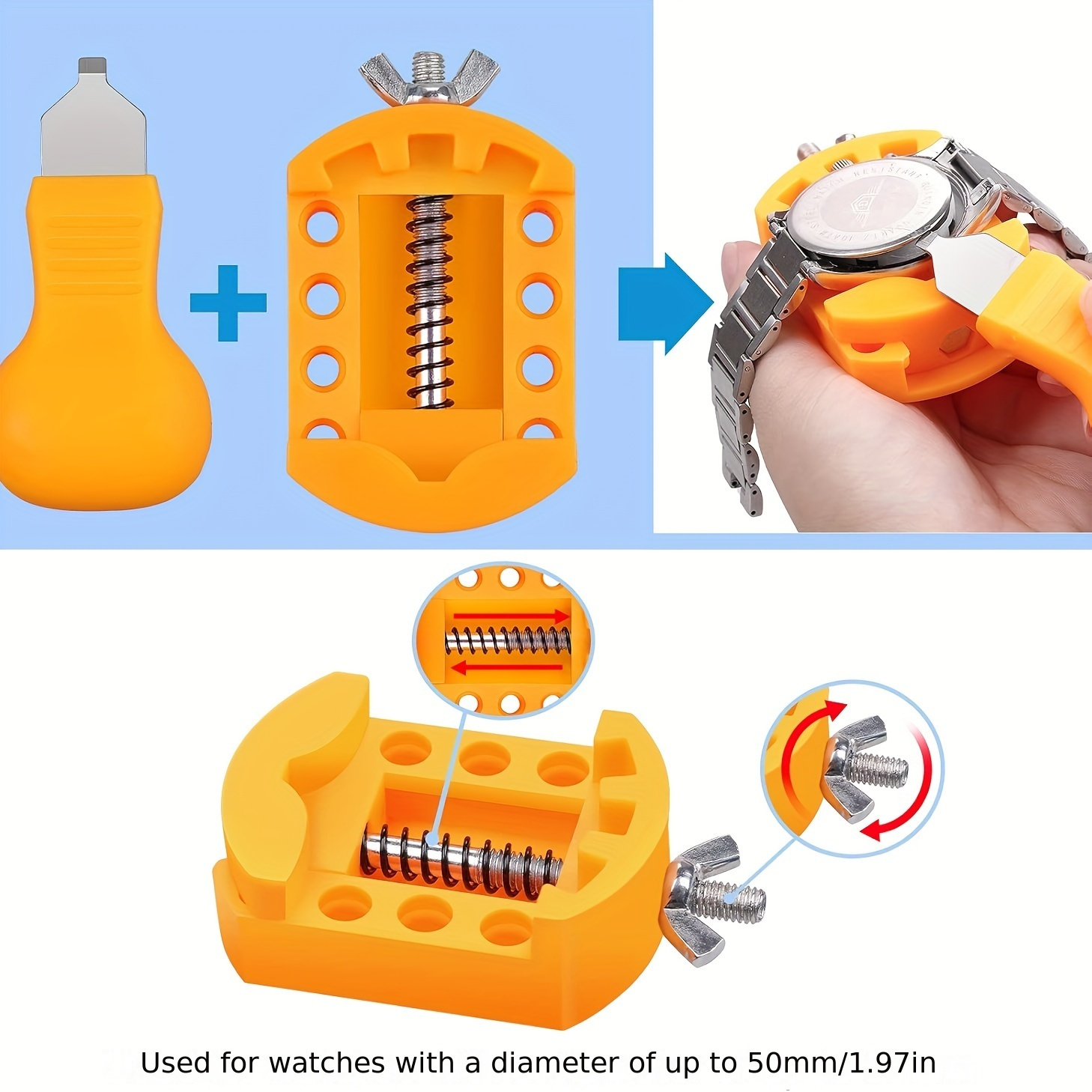 Watch Battery Replacement Kit with Screwdriver & Wrench