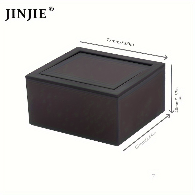 1 черная подарочная коробка для запонки с деталями для запонки 1