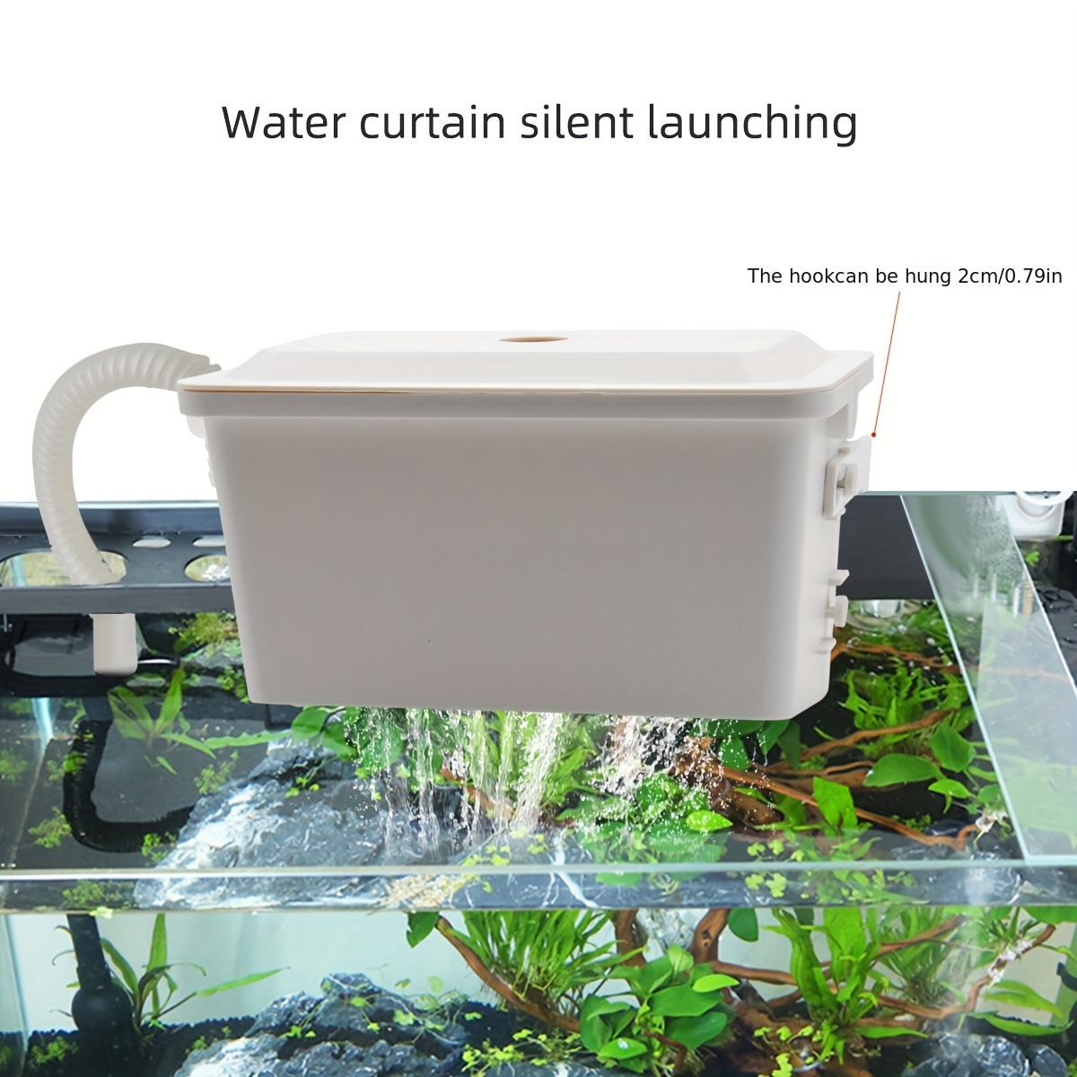 Small Fish Tank Filter Box Aquarium Wall Water Curtain - Temu