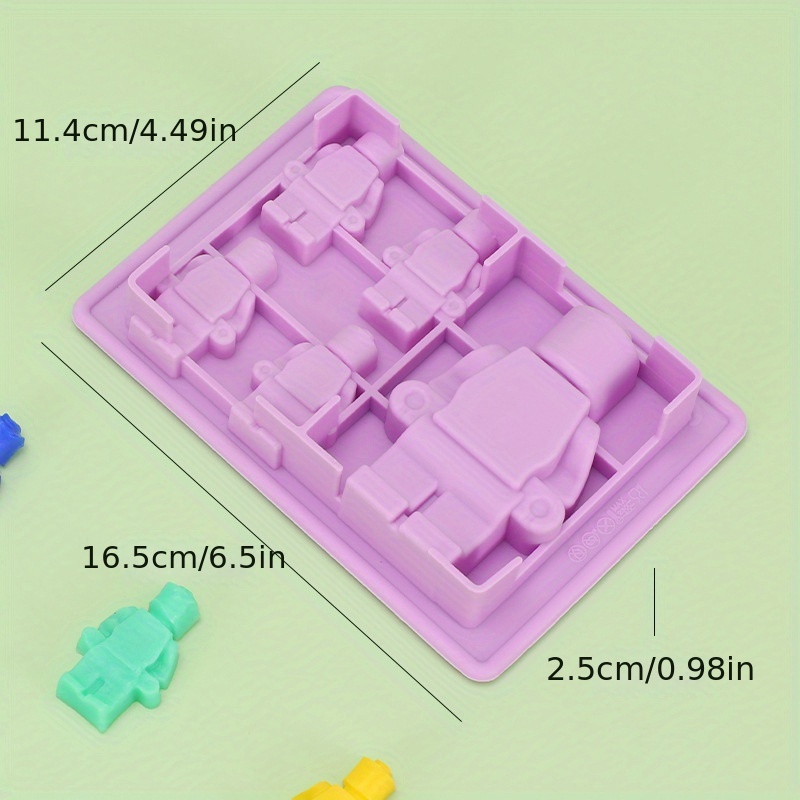 Building Block Puzzle Mold DIY Block Ice Cube Tray Cake Decorating Mold 1pc  Set