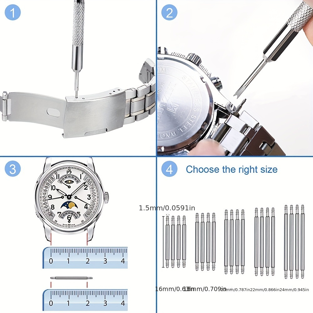 Watch Battery Replacement Kit with Screwdriver & Wrench