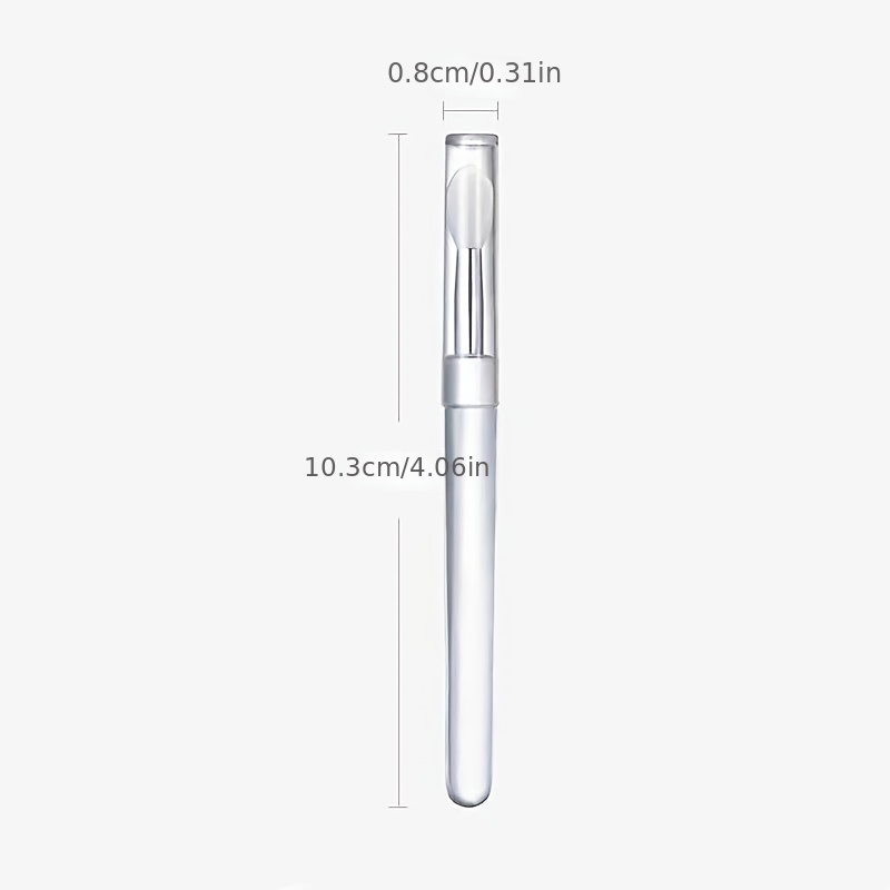 Portable Silicone Lip Brush Eye Shadow Brush with Cover