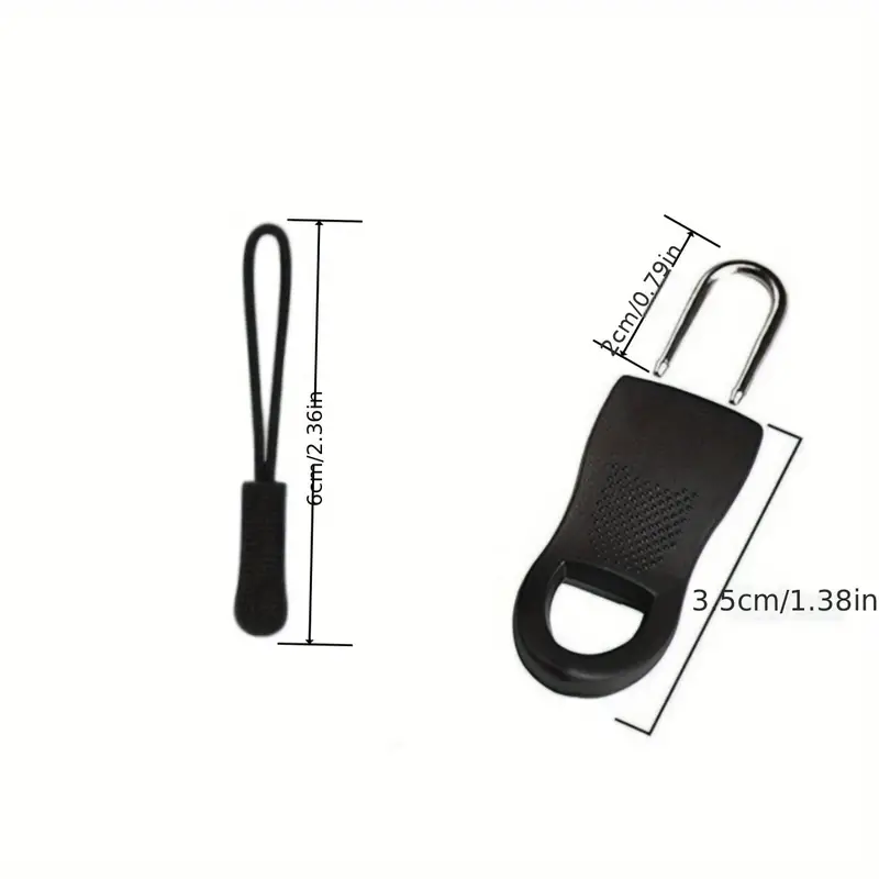 Zipper Pulls Universal Zipper Pulls Replacement Kit Detachable Zipper Pulls  Replacement Pieces Black Zipper Pulls For Jackets Luggage Backpacks Purses  Boots Pants Tents - Temu France