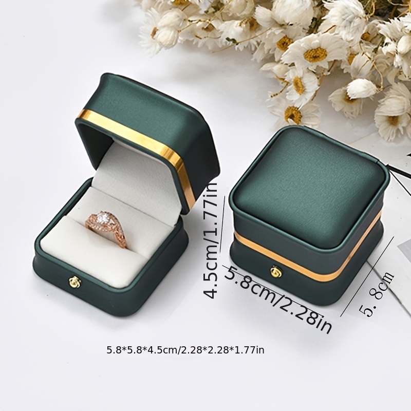 Golden Edge Jewelry Box Ring Pendant Bangle Necklace Pearl Box Today