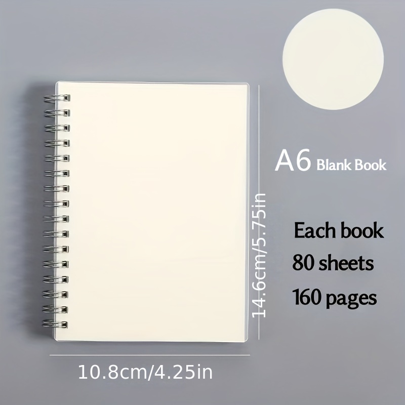 Matte Thickened Coil Notebook Horizontal Grid Blank Notebook