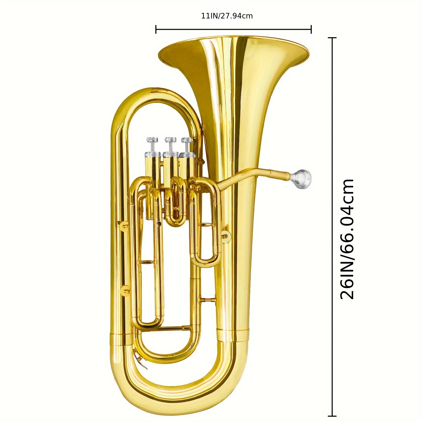 Musical Instruments B Flat Bb Baritone Horn - Temu