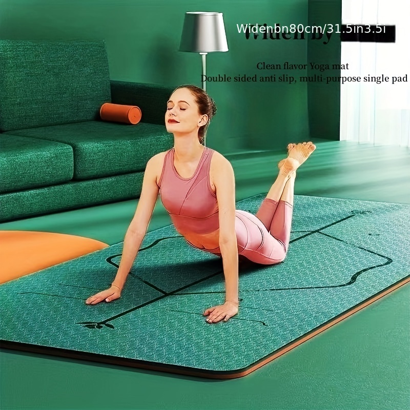 Esterilla de yoga - Esterilla de fitness Verde - Extra gruesa 12 mm 183 x  61 cm