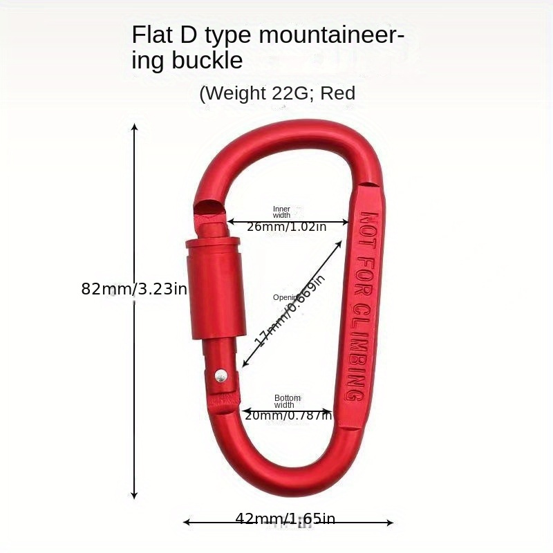 Aluminum Alloy Backpack Hanging Buckle for Camping