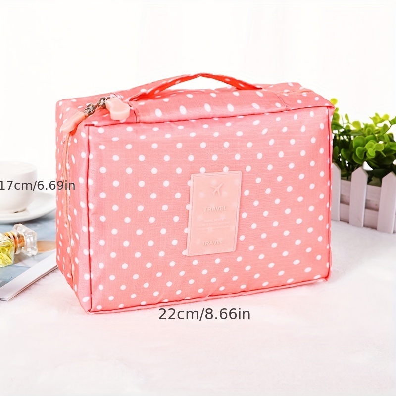 Cosmetic Bag, Women's Travel Pouch, Waterproof Toiletries Beauty Organizer, Ladies  Bathroom Makeup Storage Bag - Temu