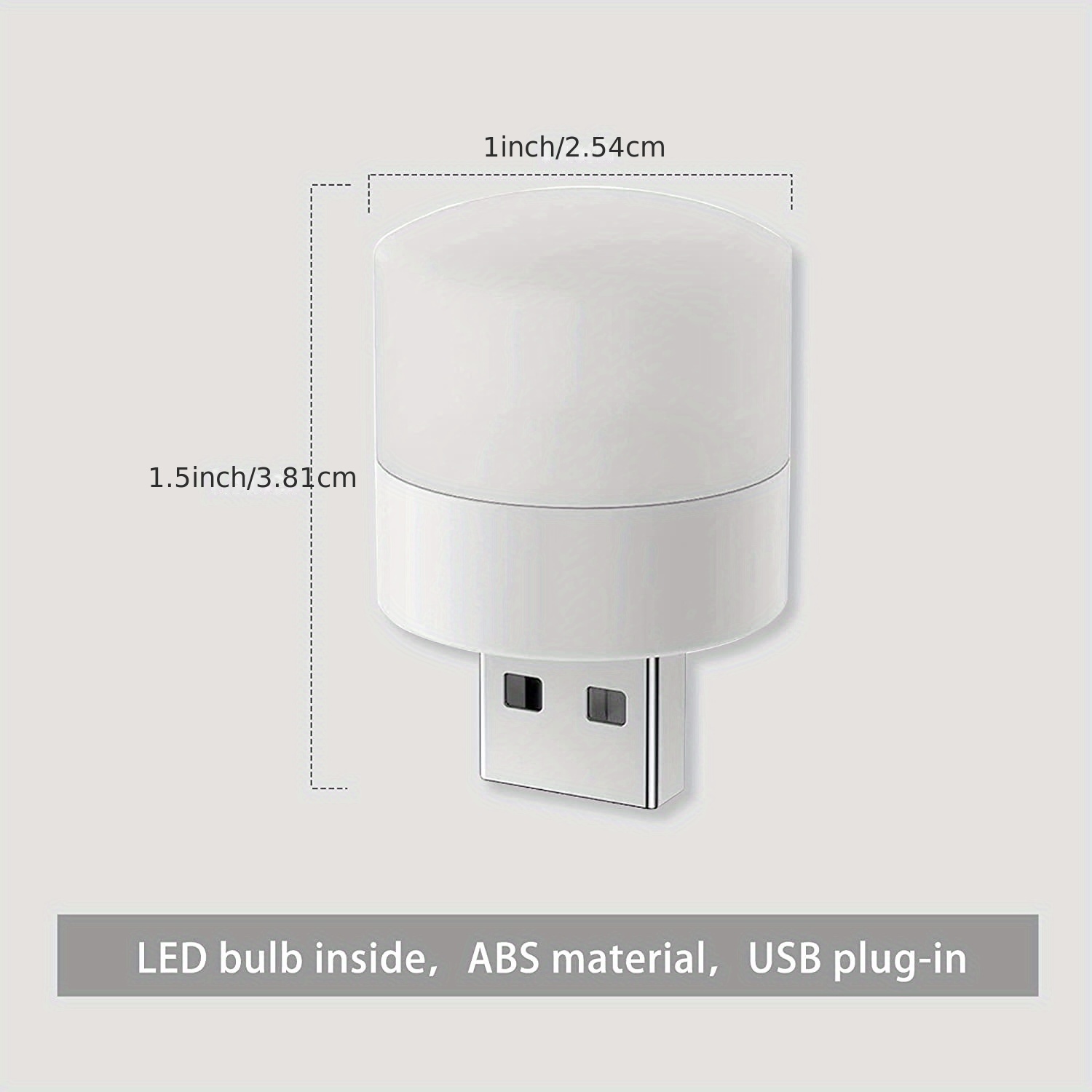 Gontence Nachtlicht Kleines USB-Nachtlicht,tragbares Mini-LED