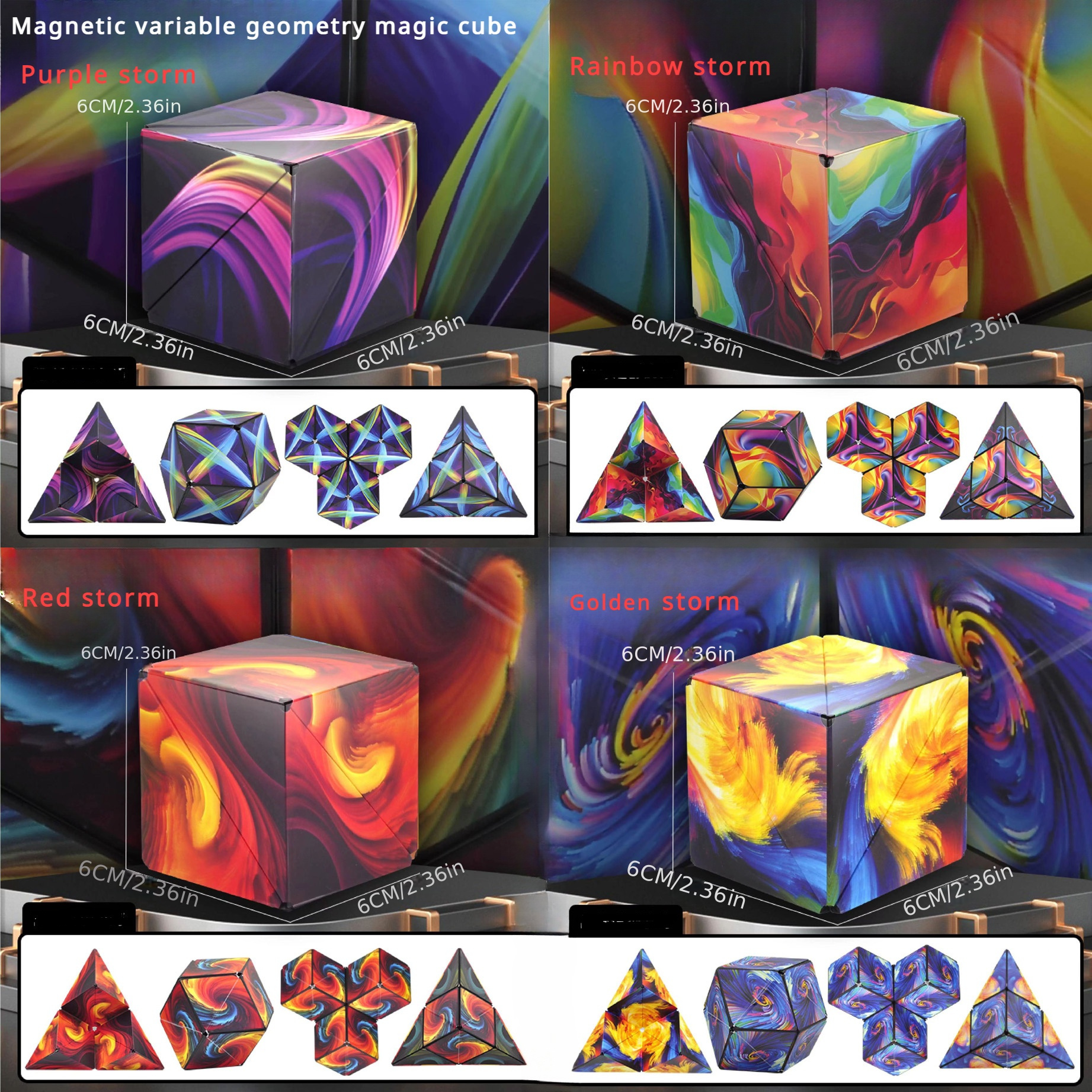 Zmao - ZMao Intéressant Géométrie Variable Magnétique Rubik Cube