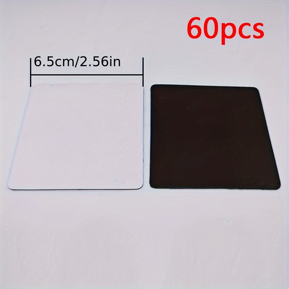 E-shop 60 Stück Sublimationsmagnete Blanko DIY Kühlschrankmagnet Set – Weiche Magnet-Küchen-Dekoration in Großpackung