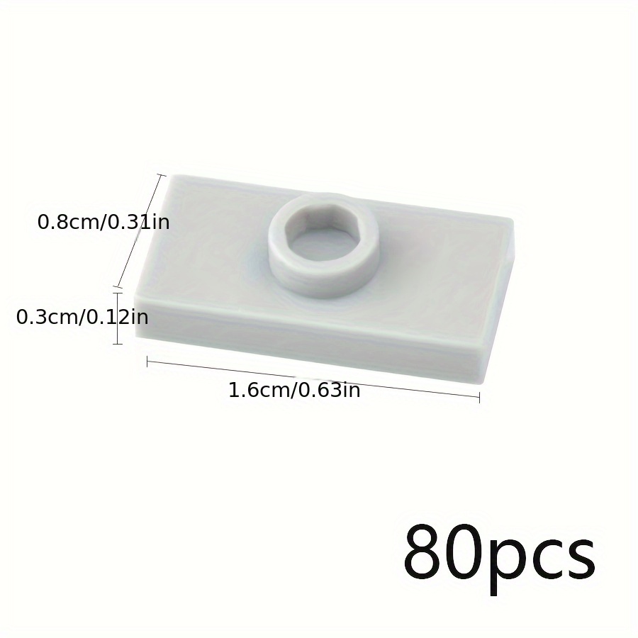 80pcs DIY Thin Brick Assembles Particles Building Blocks Kid Toys