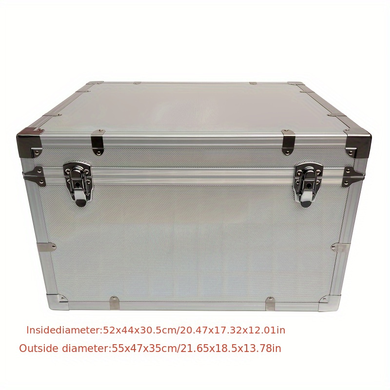 Storage Box Tools Aluminum Box Hard Tool Box Briefcase - Temu