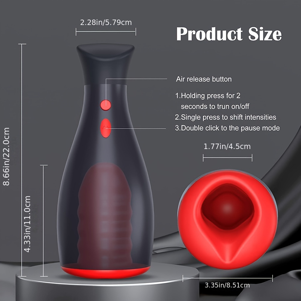 Adjustable Automatic Extrusion Male Masturbator Inflatable Temu