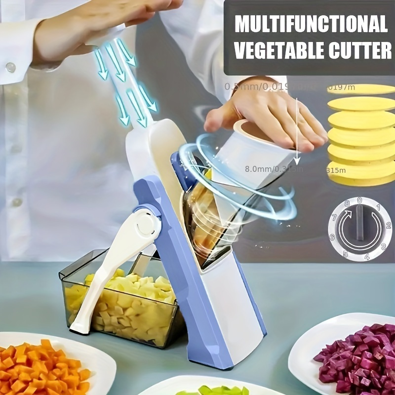 1 Set, Tritatutto Per Verdure, Tritatutto Per Frutta Multifunzione,  Grattugia Per Alimenti Manuale, Affettatrice Per Verdure Da Cucina,  Taglierina Con