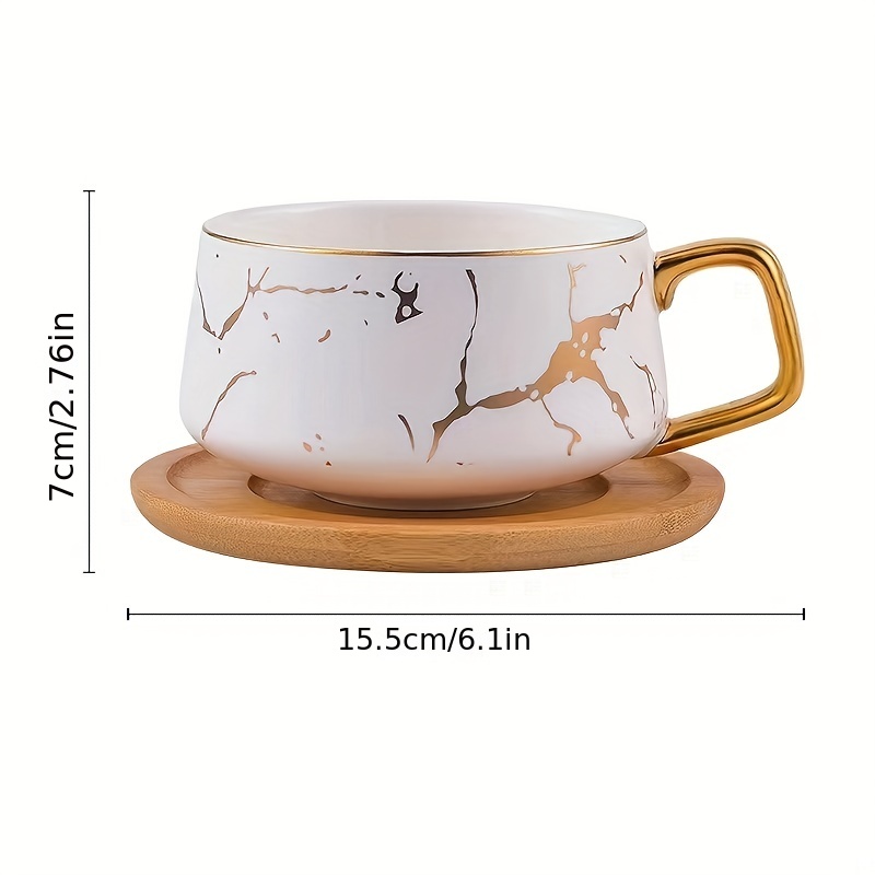 Luxury Marble Mugs Coffee Cups  Marble Ceramic Coffee Cup Sets