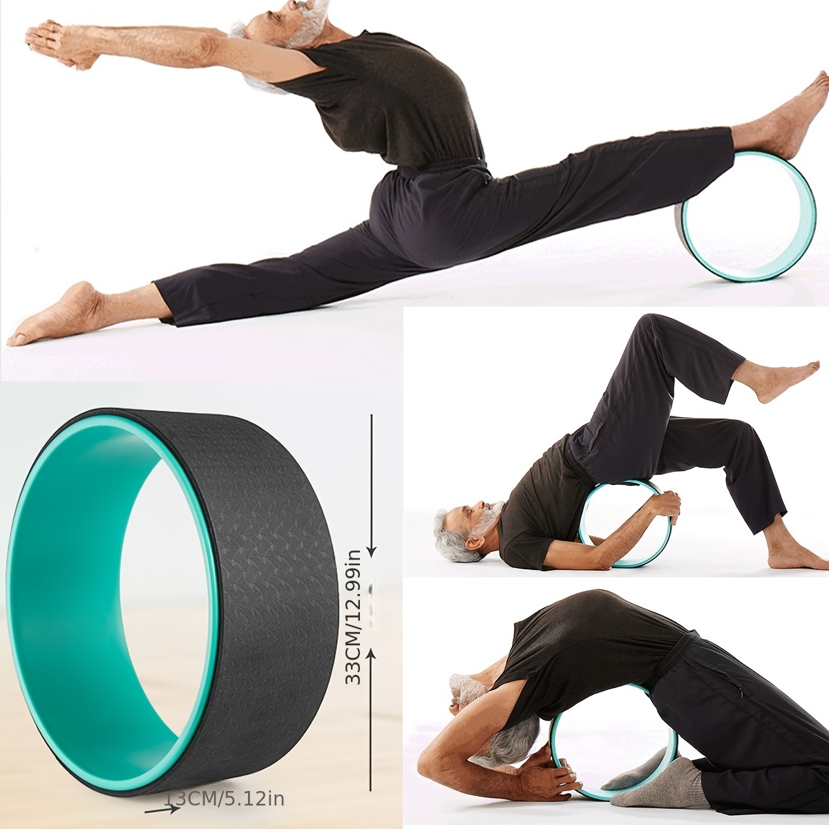Yoga Wheel Backbend Artifact Dharma Wheel Massage Roller Pilates Yoga  Circle