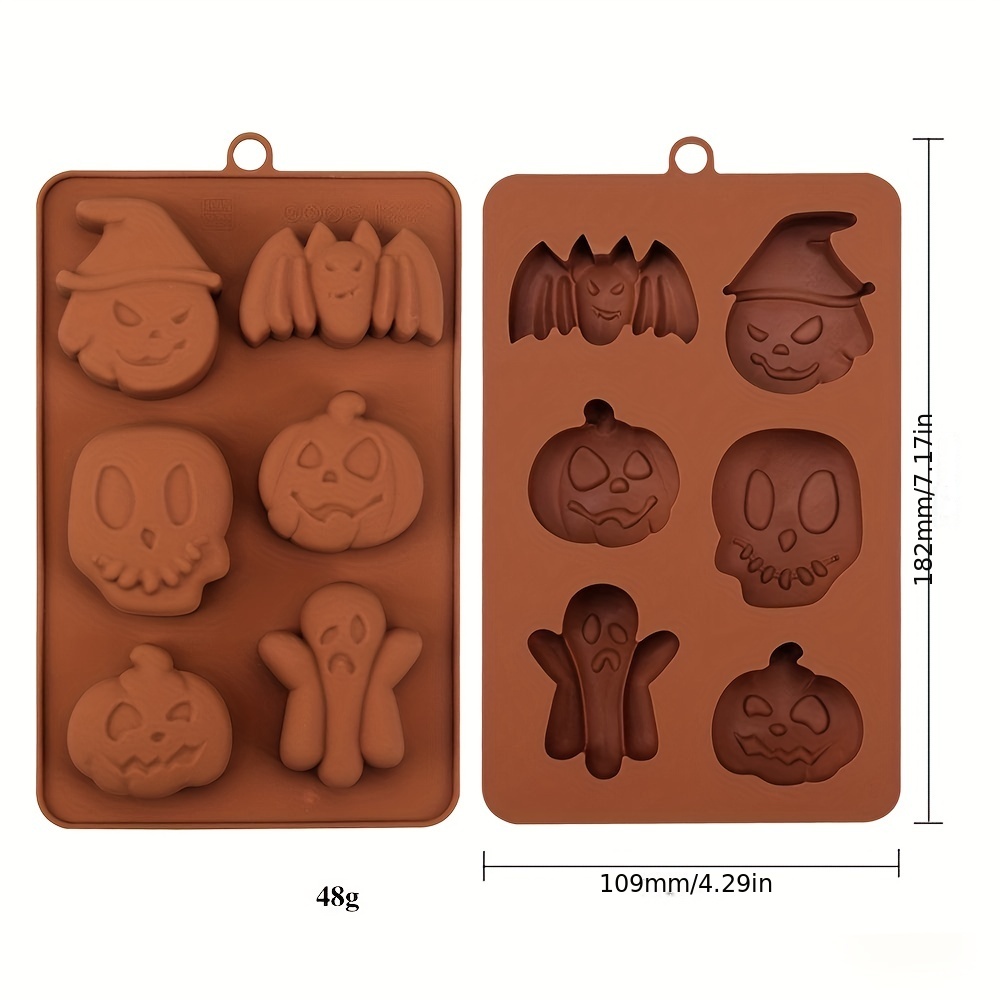 Halloween Silicone Chocolate Candy Mold Pumpkin Ghost Shape - Temu