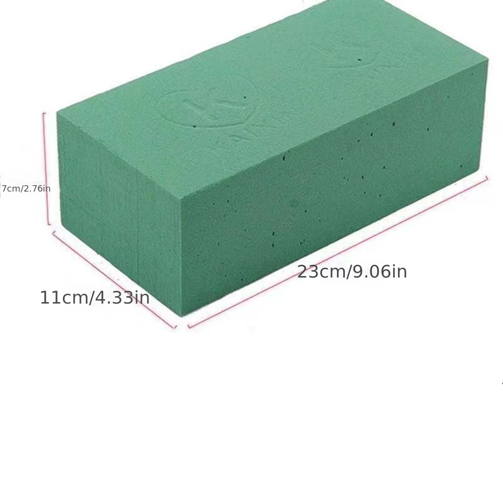 1pc Floral Foam Blocks For Fresh And Artificial Flowers Styrofoam Blocks 9  L X 4 W X 3 H Wet And Dry Floral Foam Blocks For Weddings Birthdays Home  Office And Garden