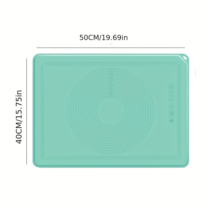 Color Free Healthy Silicone Kneading Mat, Thickened High Edge Non-slip  Silicone Baking Pastry Mat With Size No Coating Food Grade Silicone Rolling  Silicone For Making Biscuits, Macaron, Multipurpose Mat, Countertop Mat,  Placemat 