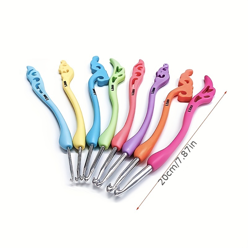 Aluminum Crochet Hooks Diy Knitting Needles Color Single - Temu