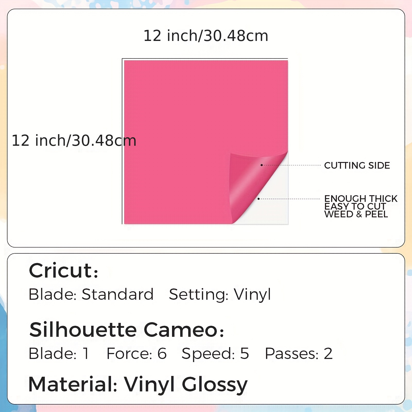 Cricut Vinyl Bundle (12)
