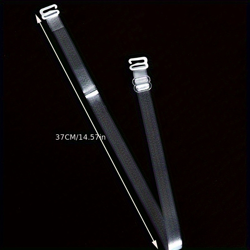 Transparent Bra Straps with Elastic Matte Bra with Crystal Invisible Strap