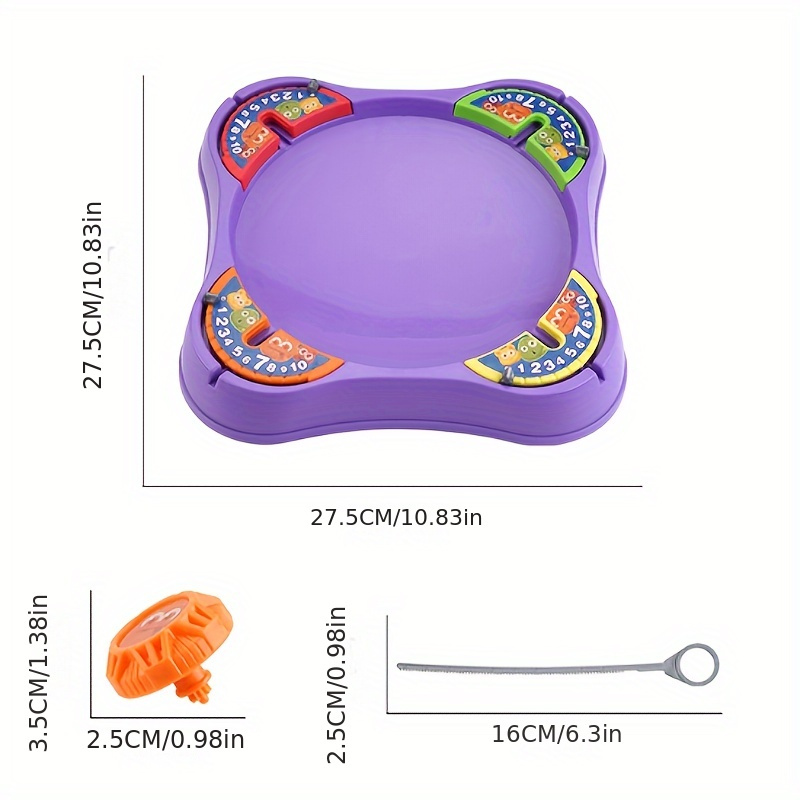 kids gyroscopes set 4 player interactive spinning tops game for children ages 3 6 educational toy for color recognition intelligence development ideal for gifts details 3