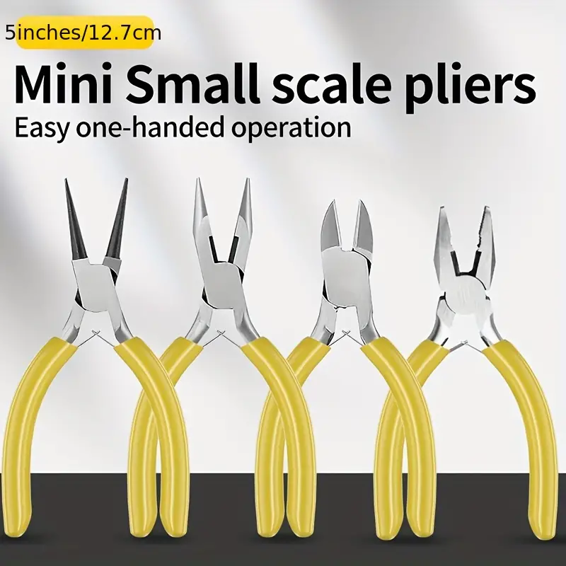 Mini Pliers With Pointed Circular Mouth Diagonal Steel Wire - Temu