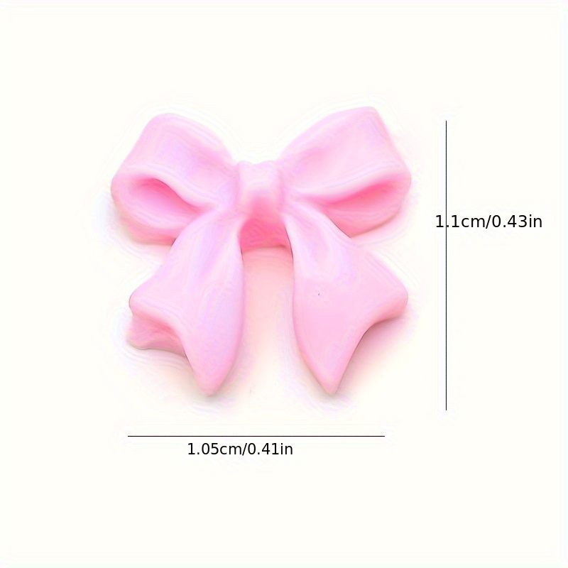 70Pcs Kawaii Nail Charms Luxury 3D Cute Bow Design Color Mixed Resin  Bowknot Jewelry Rhinestones Nails DIY Manicure Decoration Press On  Accessories