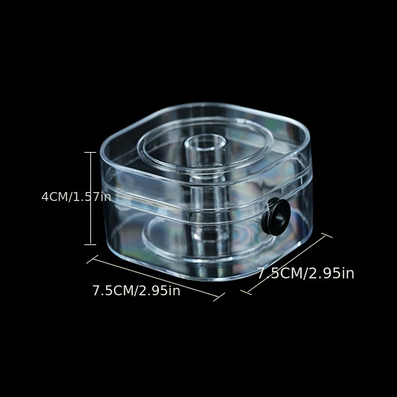 1pc Transparent Plastic Fishing Line Box, Winding Spools Elastic Rope Fine  Line Box, Fishing Line Special Empty Spools Shell Case