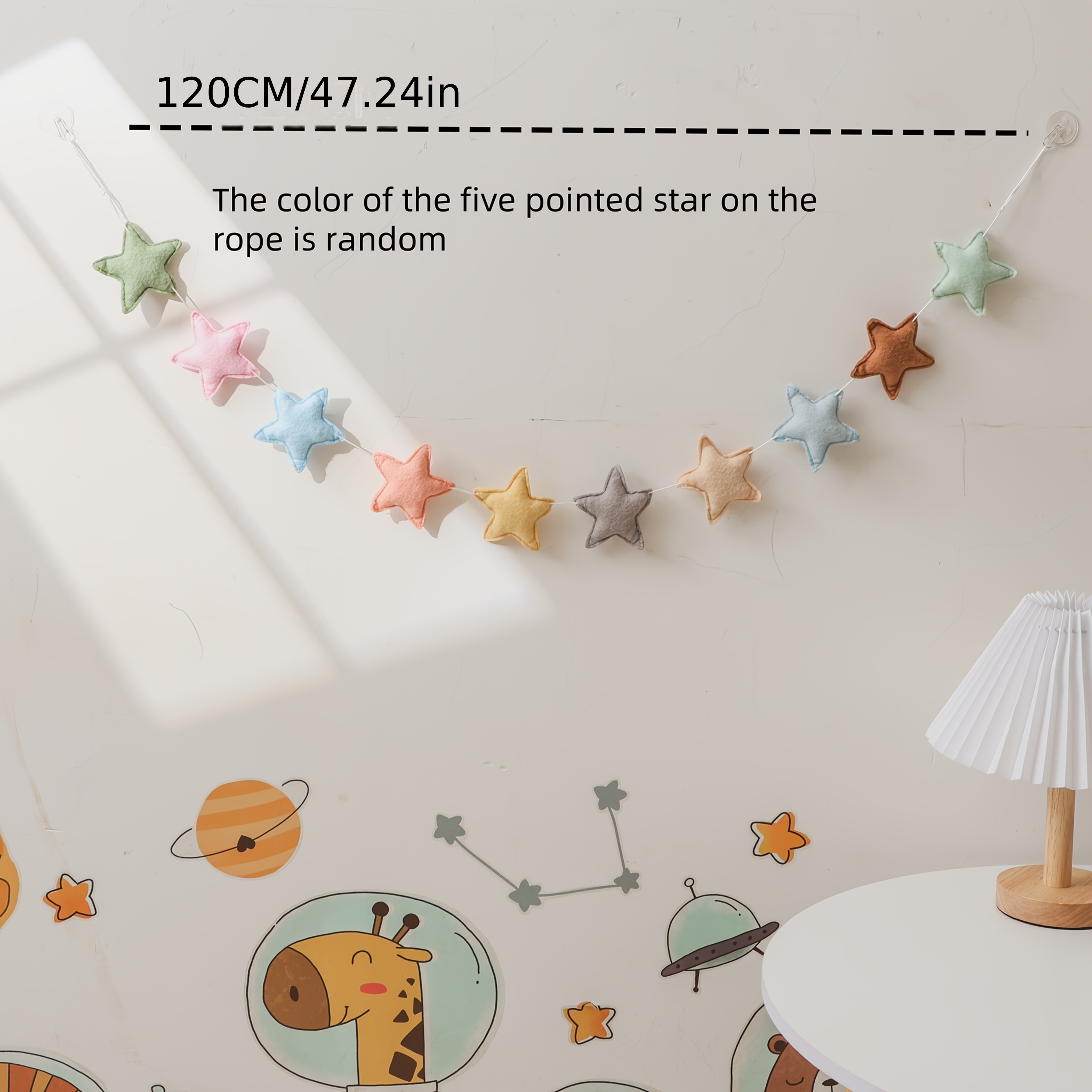 11pcs Decorations, Random Colors Of Rope Stars