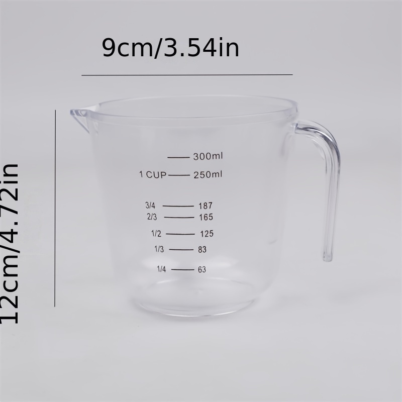 High Temperature Resistant Glass Measuring Cup With Scale And Handle - Large  Capacity For Kitchen, Baking, And Microwave Oven - Special Flour - Temu