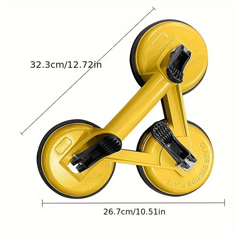 Ventose in vetro Heavy Duty Alluminio Sottovuoto Maniglia Porta vetro Ganci  per sollevare grandi sollevatori di ventose in vetro / piastrelle  Sollevatore a ventosa