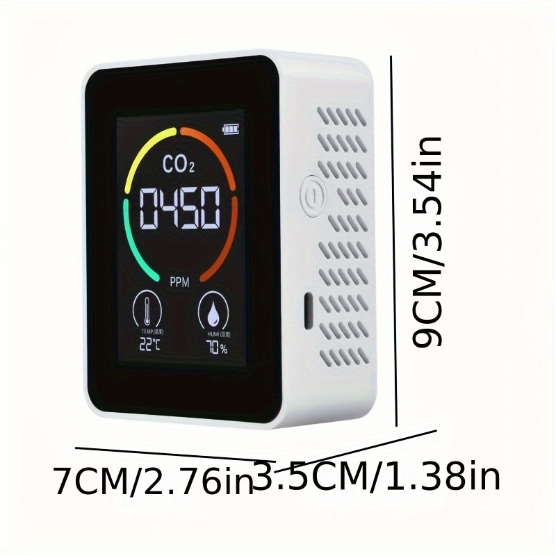 New Five in one Co2 Detector Portable Voc Co2 Pm - Temu