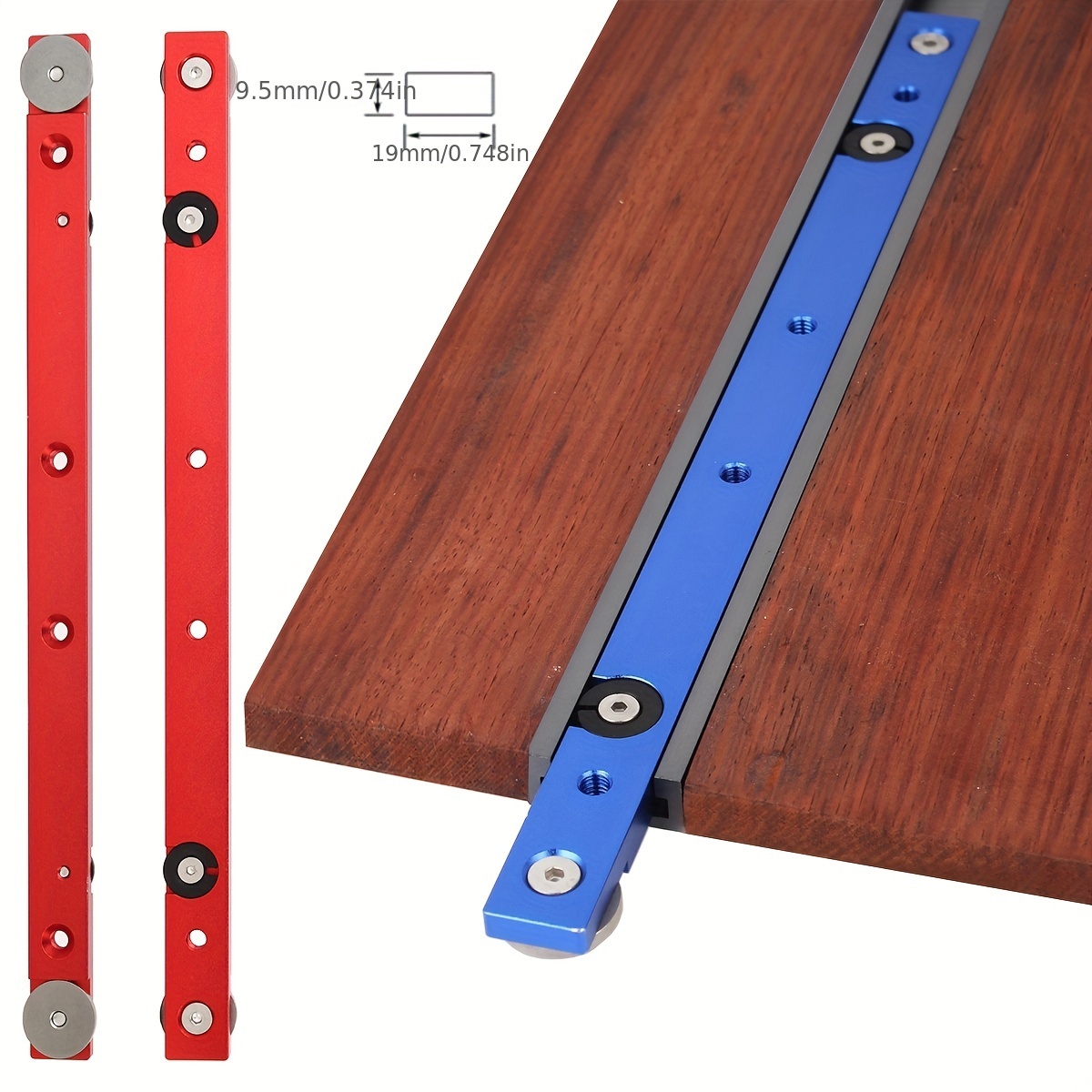 T-Track Rail 600mm Rail en T en alliage d'aluminium pour le travail du bois  Table scie, Routeur table